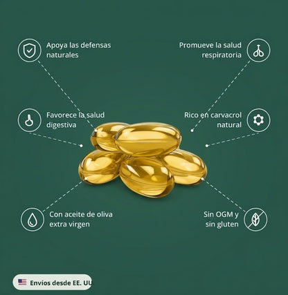 Aceite de Orégano – 4000mg Carvacrol Softgels