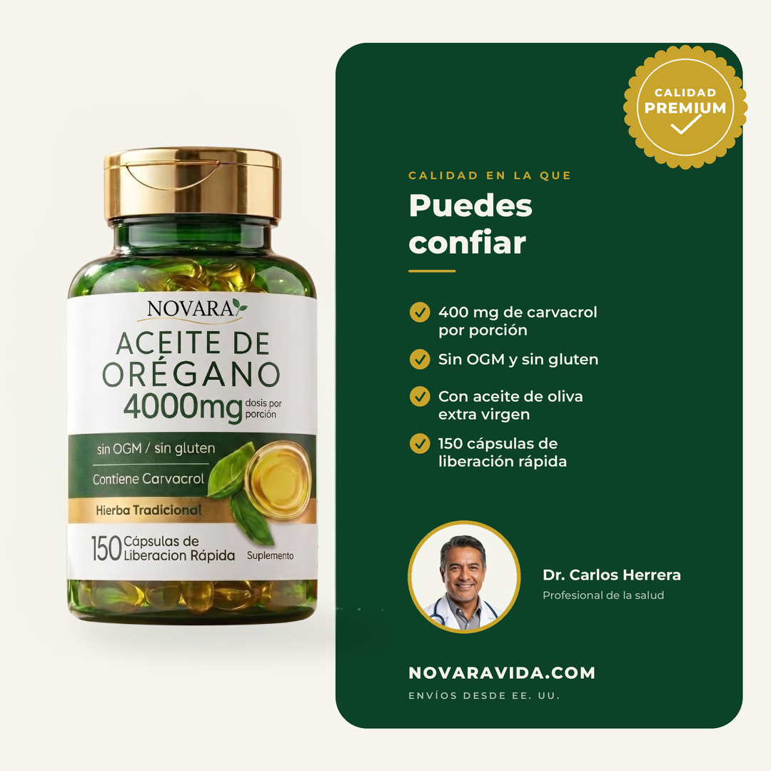 Aceite de Orégano – 4000mg Carvacrol Softgels