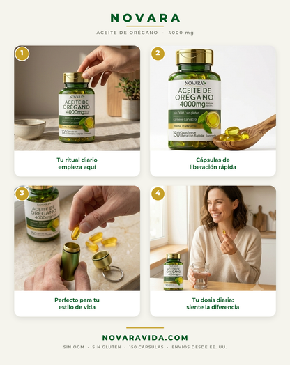 Aceite de Orégano – 4000mg Carvacrol Softgels